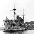 Броненосный крейсер Россия после боя, 1904 год