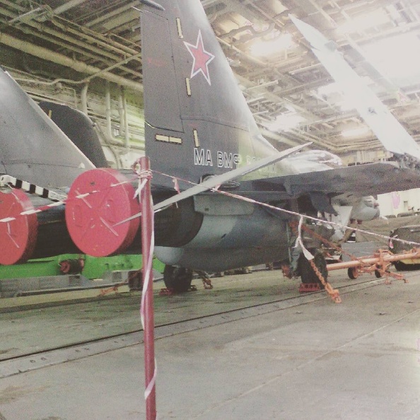 МиГ-29К в ангаре ТАВКР «Кузнецов»